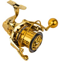 Carrete de pesca giratorio de aleación de magnesio Daiwa LT2026 eléctrico para mano izquierda con combo de carrete y lanzador de cebo, caña de pesca de cocodrilo para agua salada y pesca de jigging